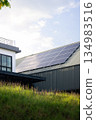 Eco House With Solar Roof 134983516