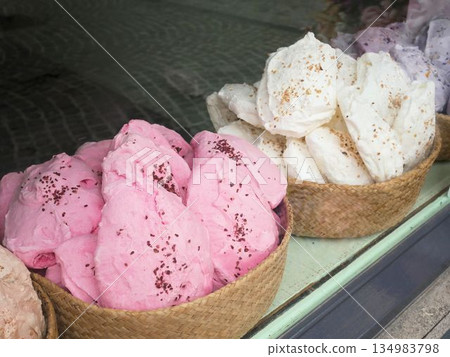 Meringue, a sweets shop in Bruges, Belgium Meringue, a sweets shop in Bruges, Belgium 134983798