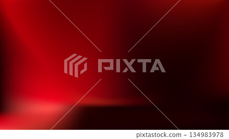 Gradient red bg limbo backdrop. Minimal studio wallpaper. Smooth silk 134983978