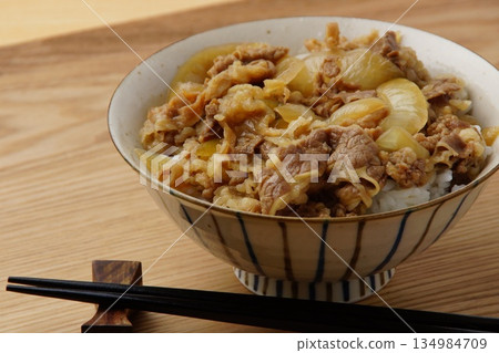 Beef bowl and egg Beef bowl and egg 134984709