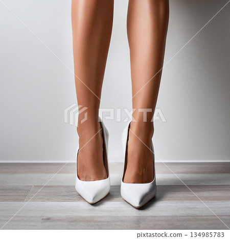 Elegance in Motion Luxurious Legs and Heels 134985783