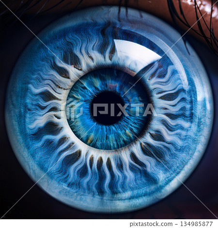 Mesmerizing Close Up of Blue Eye 134985877