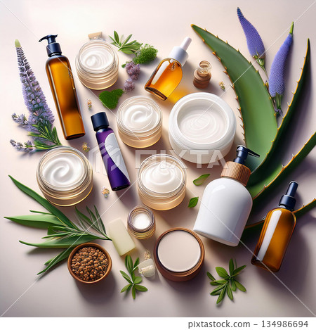 Serenity in Skincare Nature Meets Luxury 134986694