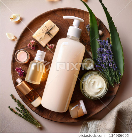 Serenity in Skincare Nature Meets Luxury 134986695