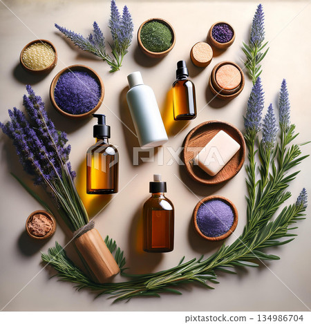 Serenity in Skincare Nature Meets Luxury 134986704