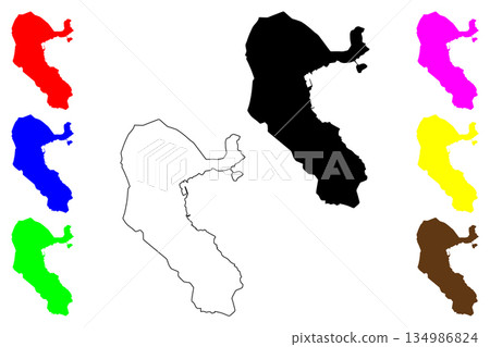 Puno city (Republic of Peru) map vector illustration, scribble sketch San Carlos de Puno map Puno city (Republic of Peru) map vector illustration, scribble sketch San Carlos de Puno map 134986824