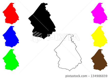 Bayawan city (Central Visayas Region, Republic of the Philippines, ROP) map vector illustration, scribble sketch Bayawan map 134986839