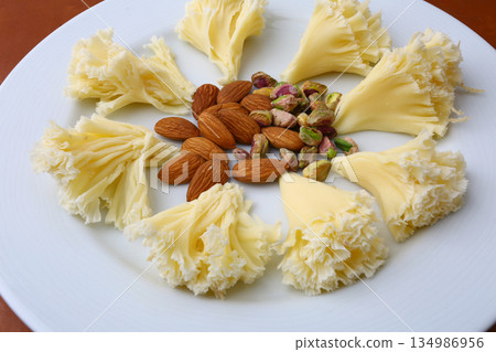swiss and french wooden board variety cheese ready to eat swiss and french wooden board variety cheese ready to eat 134986956