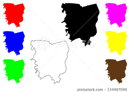 Guiguinto city (Central Luzon Region, Republic of the Philippines, ROP) map vector illustration, scribble sketch Guiguinto map Guiguinto city (Central Luzon Region, Republic of the Philippines, ROP) map vector illustration, scribble sketch Guiguinto map 134987098