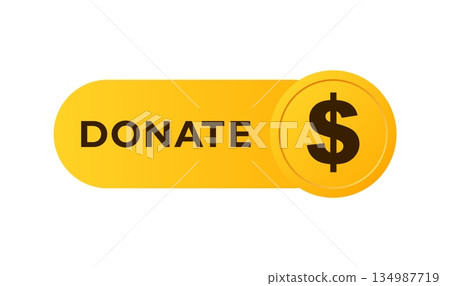 Donate button with dollar symbol for online charity and support contributions Donate button with dollar symbol for online charity and support contributions 134987719
