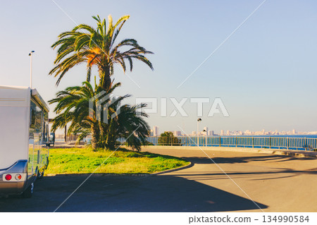 Camper on Cape Palos in Spain 134990584