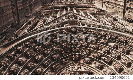 France,Strasbourg Very beautiful ancient town combined with modern buildings. Shooting the streets of a beautiful city. 134990691