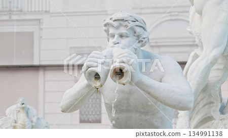 Fountain of the Moor by Giacomo della Porta in Rome, Piazza Navona, Baroque Sculptures Fountain of the Moor by Giacomo della Porta in Rome, Piazza Navona, Baroque Sculptures 134991138