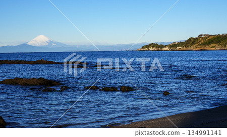 Mount Fuji as seen from Wadanagahama 134991141