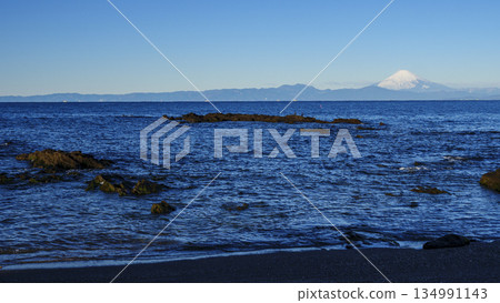 從和田長濱看到的富士山 134991143