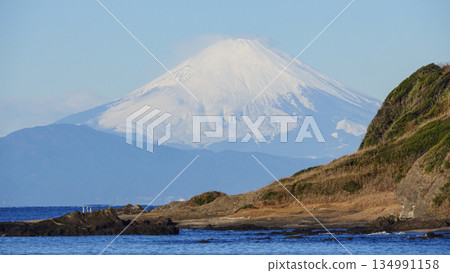從和田長濱看到的富士山 134991158