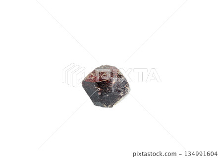 garnet mineral stone macro on white background garnet mineral stone macro on white background 134991604