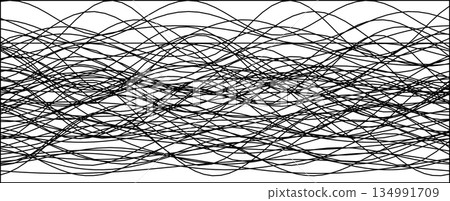 Abstract black line waves on white background for modern design Abstract black line waves on white background for modern design 134991709