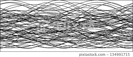 Abstract black and white line wave design for creative projects 134991715