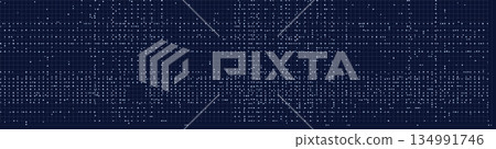 Futuristic tech grid pattern on digital dark background Futuristic tech grid pattern on digital dark background 134991746