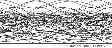 Dynamic abstract lines creating intricate wave patterns 134991756