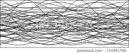 Black and white abstract line waves in motion Black and white abstract line waves in motion 134991799