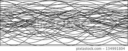 Abstract black lines on white background for creative designs 134991804