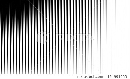 Monochrome vertical stripes creating gradient pattern 134991933