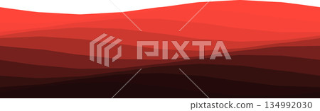 Abstract red wave layers for background or design projects 134992030