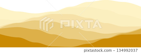Abstract mountain wave in earth tones for calm design Abstract mountain wave in earth tones for calm design 134992037