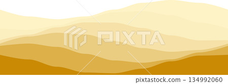 Abstract wave pattern in earth tones for design 134992060
