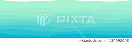 Serene ocean wave gradient for tranquil background design 134992098