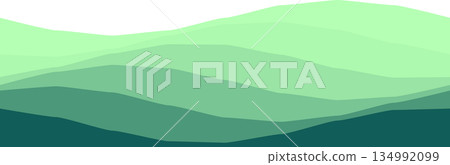 Abstract green wave pattern design for backgrounds 134992099