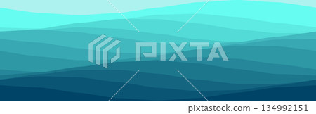 Abstract ocean wave design for nautical themes 134992151
