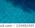Summer swimming pool with blue tile background 134992495