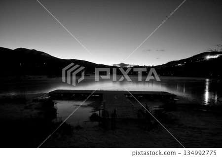 Lake Shirakaba at dusk Lake Shirakaba at dusk 134992775