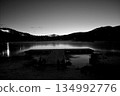 Lake Shirakaba at dusk 134992776