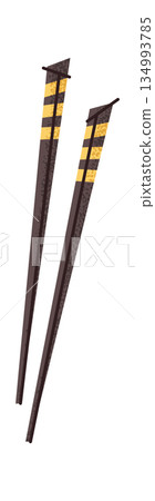 Bamboo chopstick sticker Japanese utensils Bamboo chopstick sticker Japanese utensils 134993785