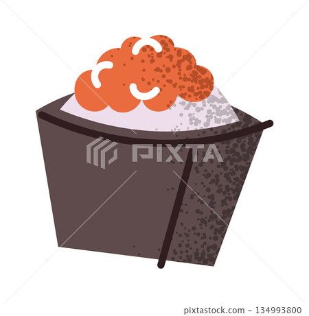 Sashimi classic Japanese cuisine sticker Sashimi classic Japanese cuisine sticker 134993800