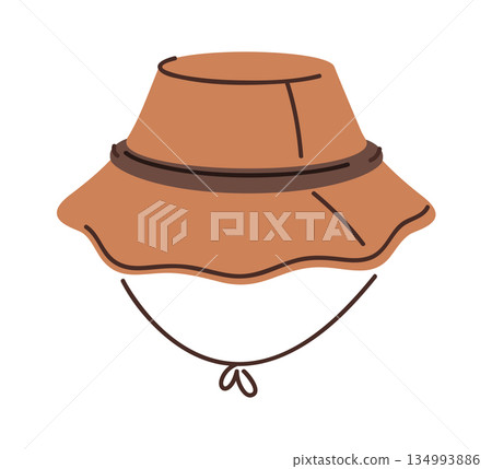 Male panama brown textile hat 134993886