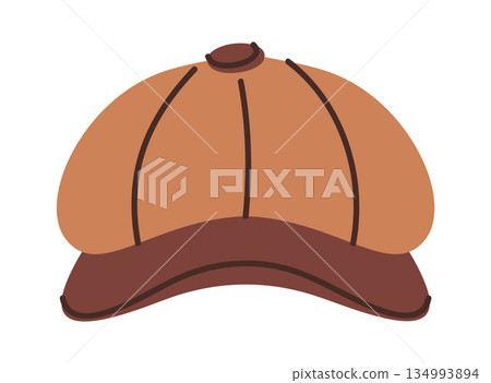 Classic male beret with visor 134993894