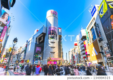 Shibuya Dogenzaka during New Year's Shibuya Dogenzaka during New Year's 134994315