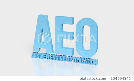 Answer Engine Optimization Concept with Modern Artificial Intelligence Search Technology 3d render. 134994545
