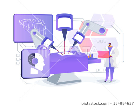 Robotic Surgery Arm abstract concept vector illustration. 134994637