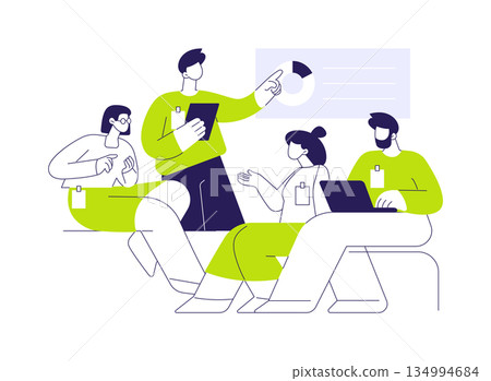 Seminar isolated cartoon vector illustrations. Seminar isolated cartoon vector illustrations. 134994684