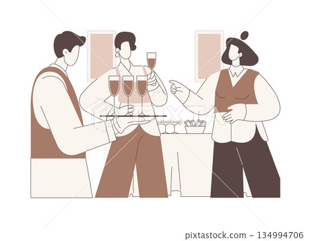Catering service isolated cartoon vector illustrations. 134994706