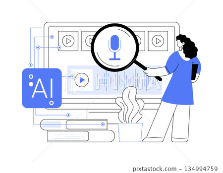 Voice Search Optimization Platforms abstract concept vector illustration. Voice Search Optimization Platforms abstract concept vector illustration. 134994759