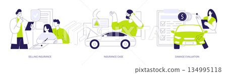 Insurance company isolated cartoon vector illustrations se 134995118