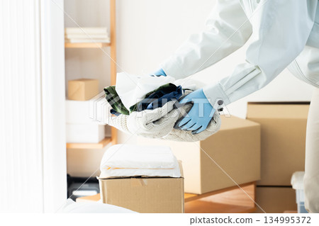 A scene from a waste disposal company A scene from a waste disposal company 134995372