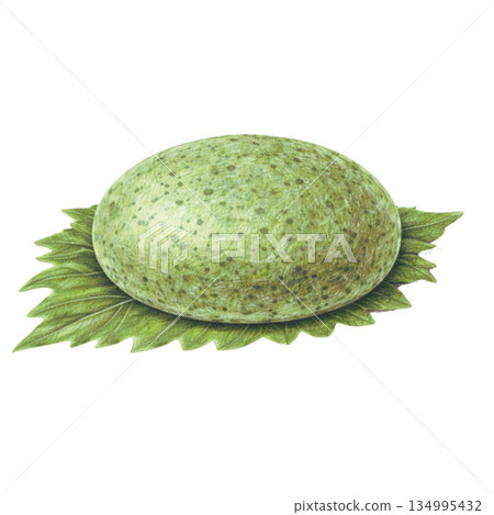 Kusamochi colored pencil illustration material 134995432